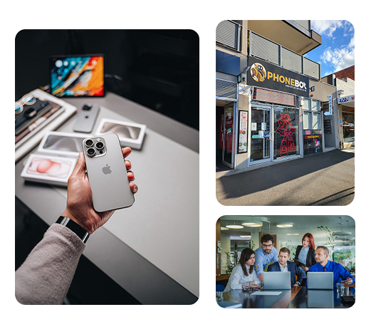 Hand holding refurbished smartphone